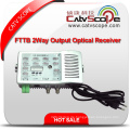 Hochleistungs-High-Level-2-Wege-Ausgang CATV FTTB Optischer Empfänger